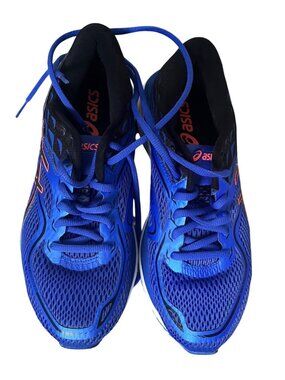 Asics Gel-Kayano 24 Womens Running Shoes Size 7 Blue/Black Mesh Cushion